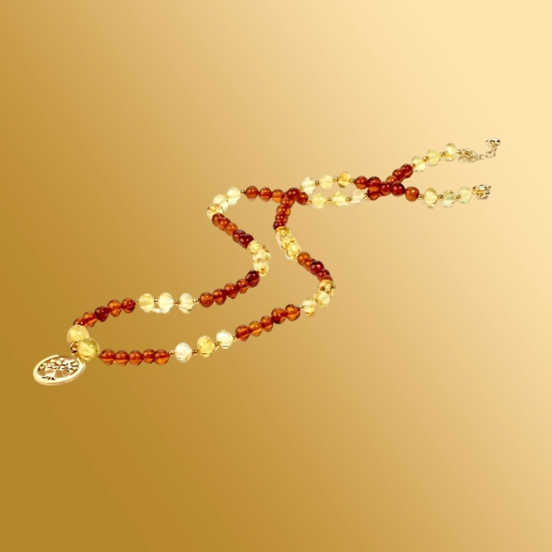 Чокеры с янтарем